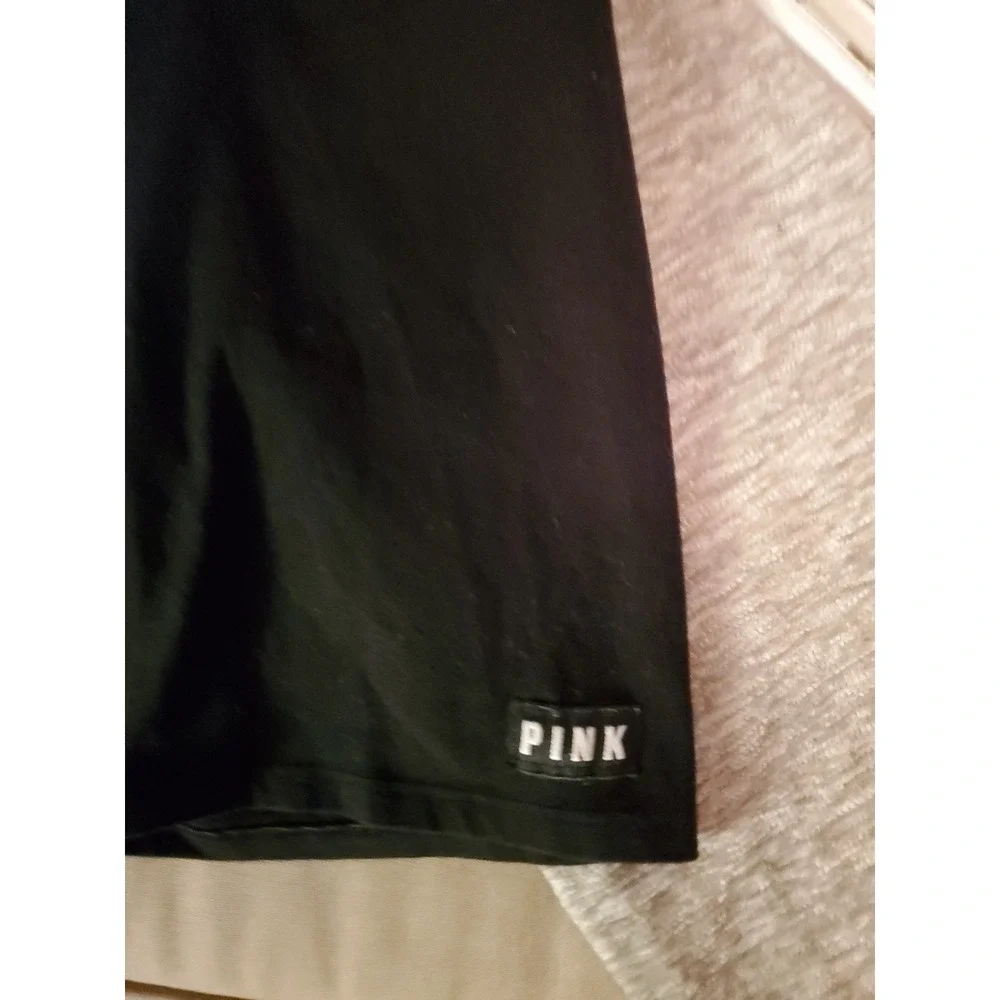 Victoria's Secret Pink Bike‎ Yoga Shorts Women's XS  Black Graphic Elastic Waist